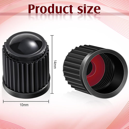 20 Pcs Tire Valve Stem Caps Car Tire Caps Plastic Universal Black Valve Stem Covers for Bike Bicycle Cars SUV Trucks Motorcycles