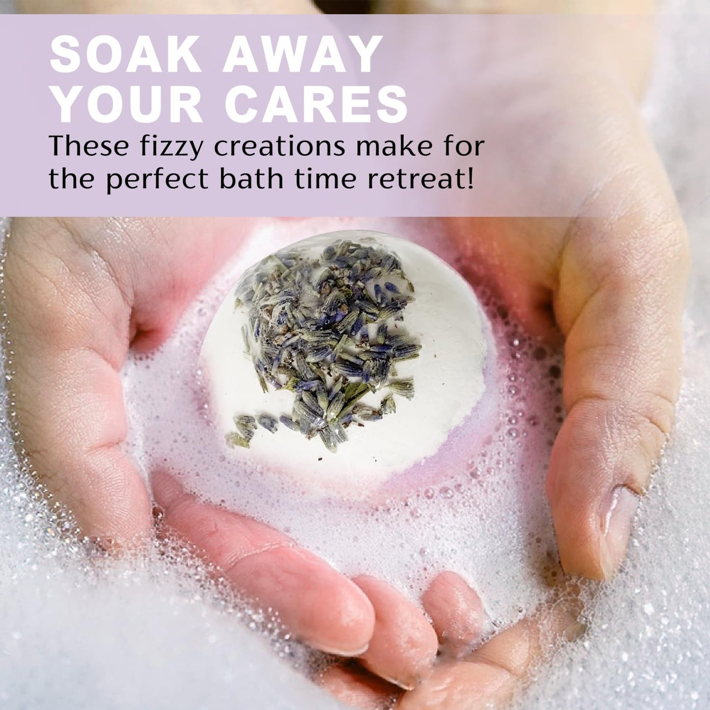 Lavender Spa Set for Women, Bath Set for Women, Self Care for Women, Nourishing and Relaxing, 7 Piece Home Spa Set, Birthday Gift and a Gift for Mom