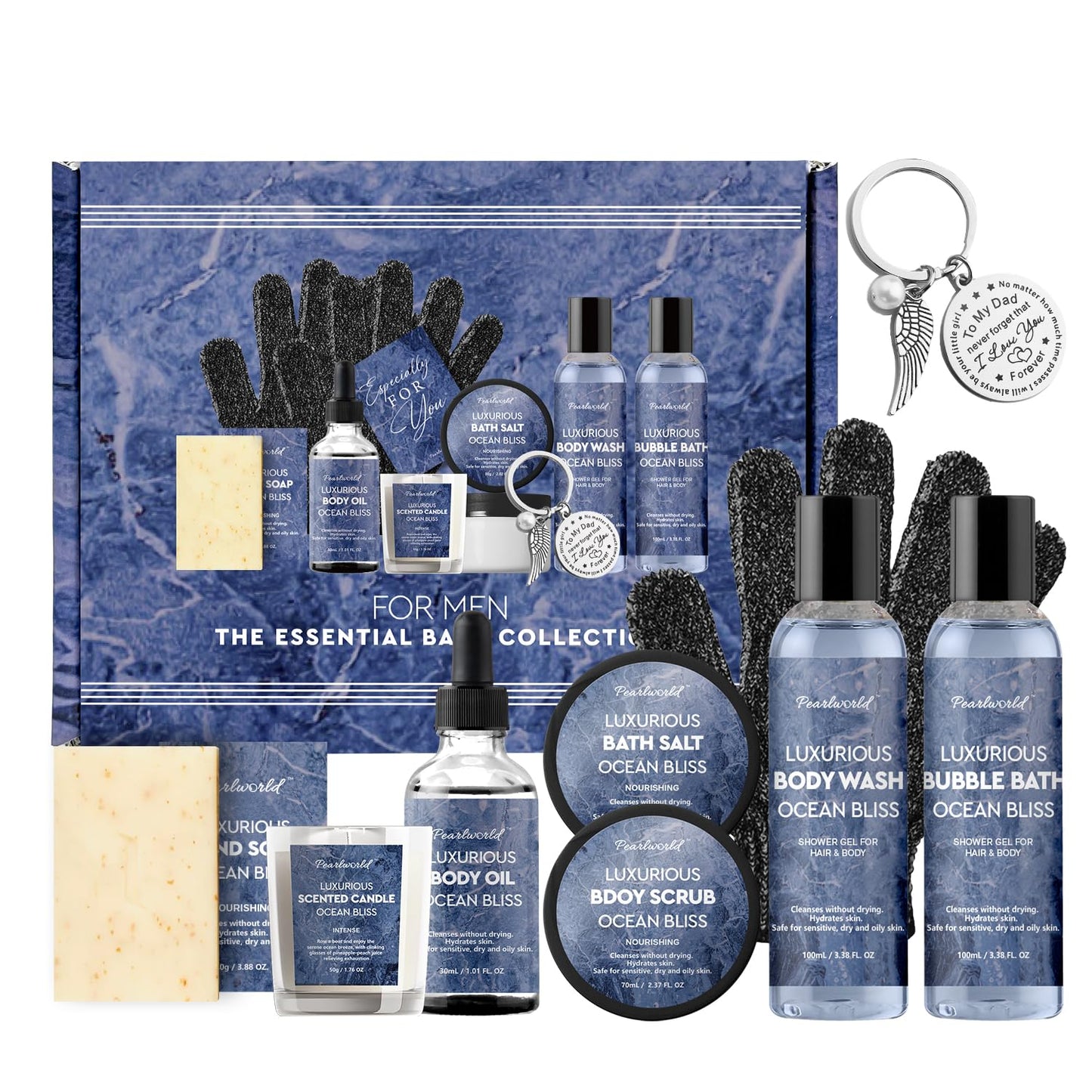 Lavender Spa Set for Women, Bath Set for Women, Self Care for Women, Nourishing and Relaxing, 7 Piece Home Spa Set, Birthday Gift and a Gift for Mom