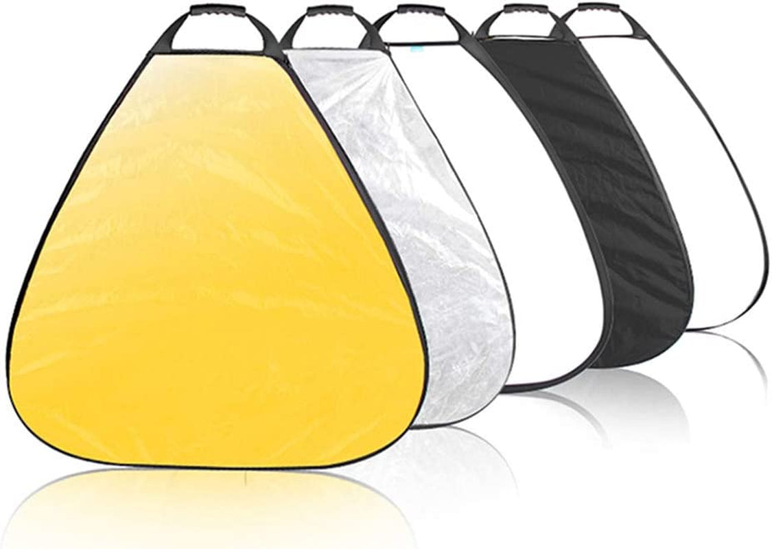 5-In-1 Oval Reflector with Handle for Photography Photo Studio Lighting & Outdoor Lighting (59 X 78 Inch)