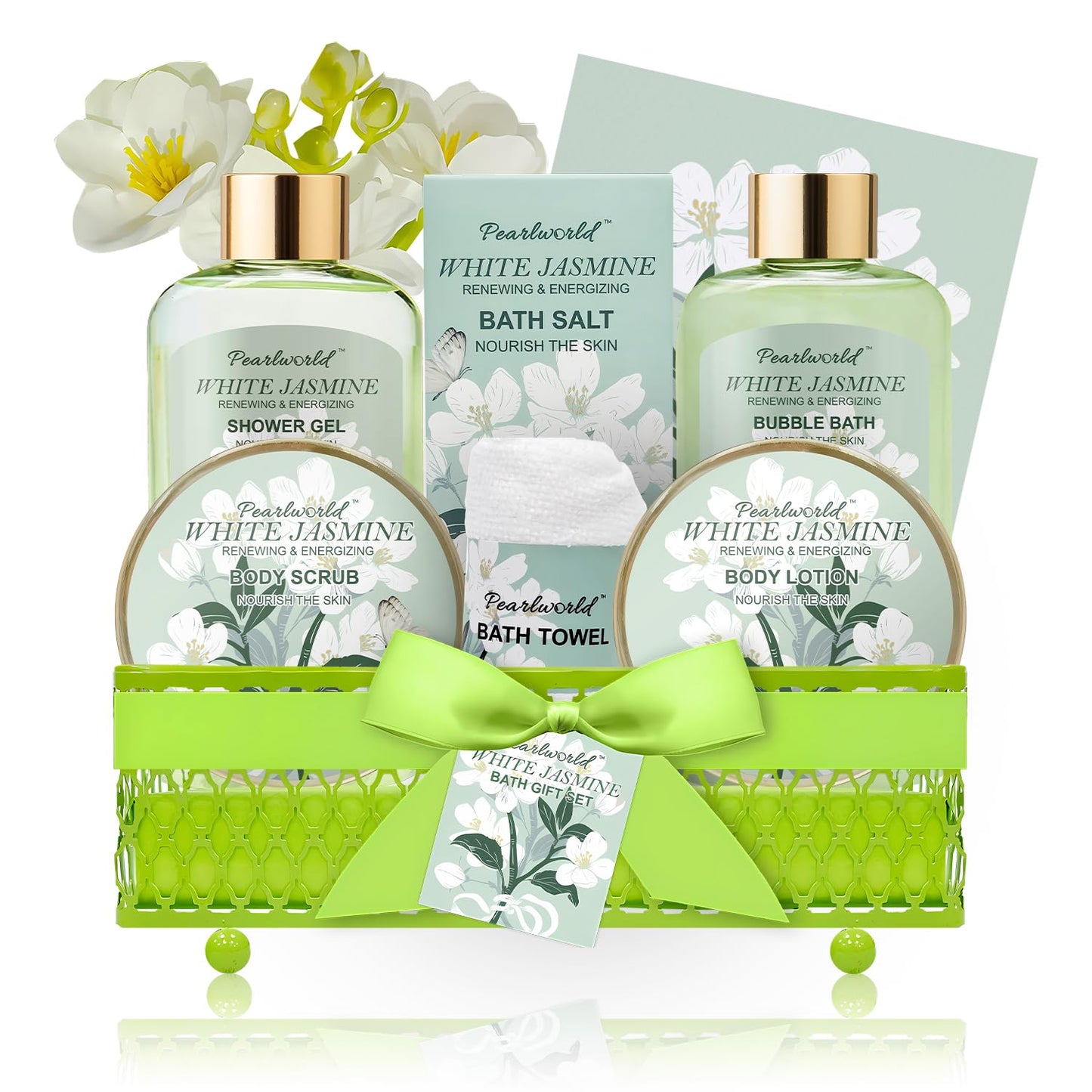 Lavender Spa Set for Women, Bath Set for Women, Self Care for Women, Nourishing and Relaxing, 7 Piece Home Spa Set, Birthday Gift and a Gift for Mom