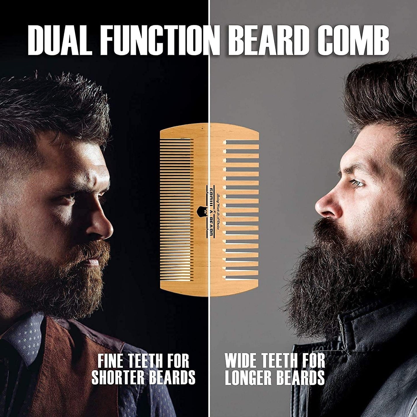 Beard Brush, Beard Comb, Beard Oil, & Beard Balm Grooming Kit for Men'S Care, Travel Facial Hair Set for Growth, Styling, Shine & Softness, Great Gifts for Him