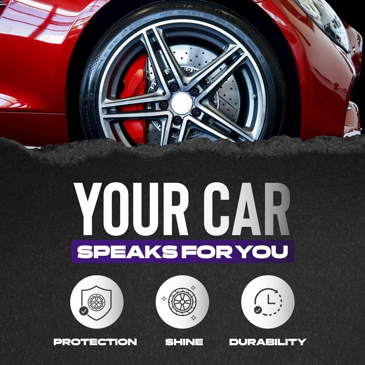 CRI-107-C Tire Shine Untouchable Tire Premuim Dressing Aerosol Gloss Spray for Car Tires, 13 Fl. Oz.