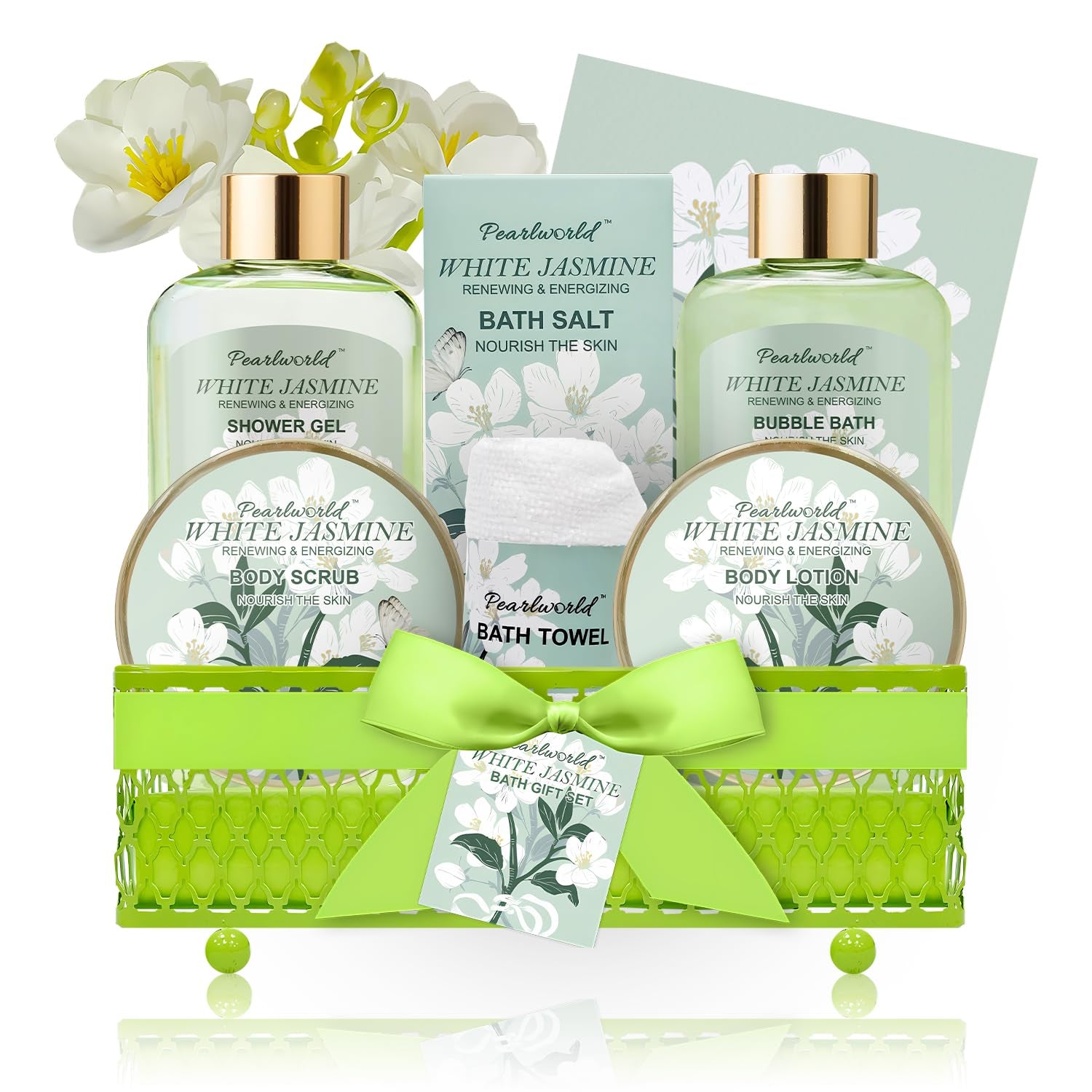 Lavender Spa Set for Women, Bath Set for Women, Self Care for Women, Nourishing and Relaxing, 7 Piece Home Spa Set, Birthday Gift and a Gift for Mom