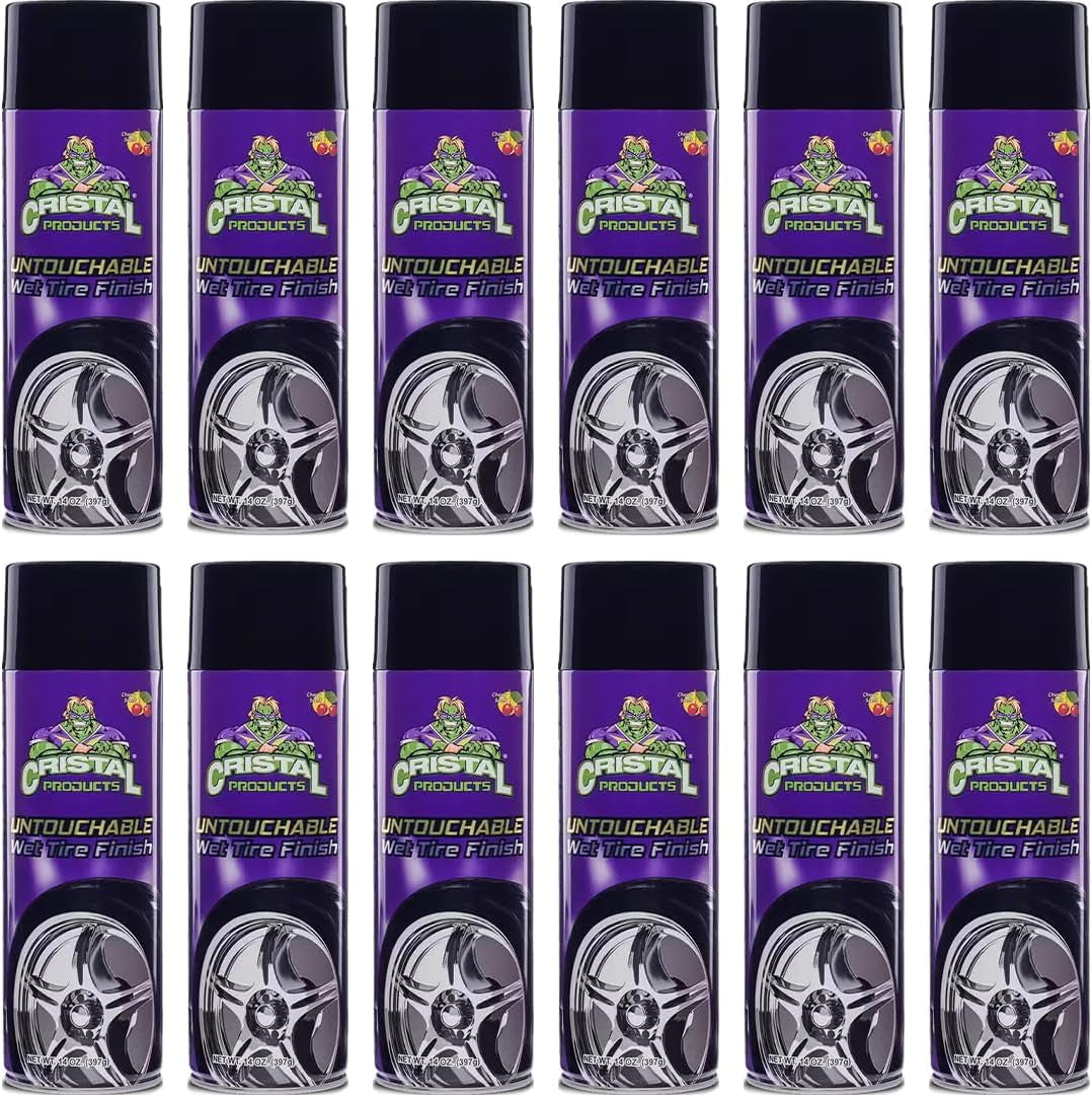 CRI-107-C Tire Shine Untouchable Tire Premuim Dressing Aerosol Gloss Spray for Car Tires, 13 Fl. Oz.