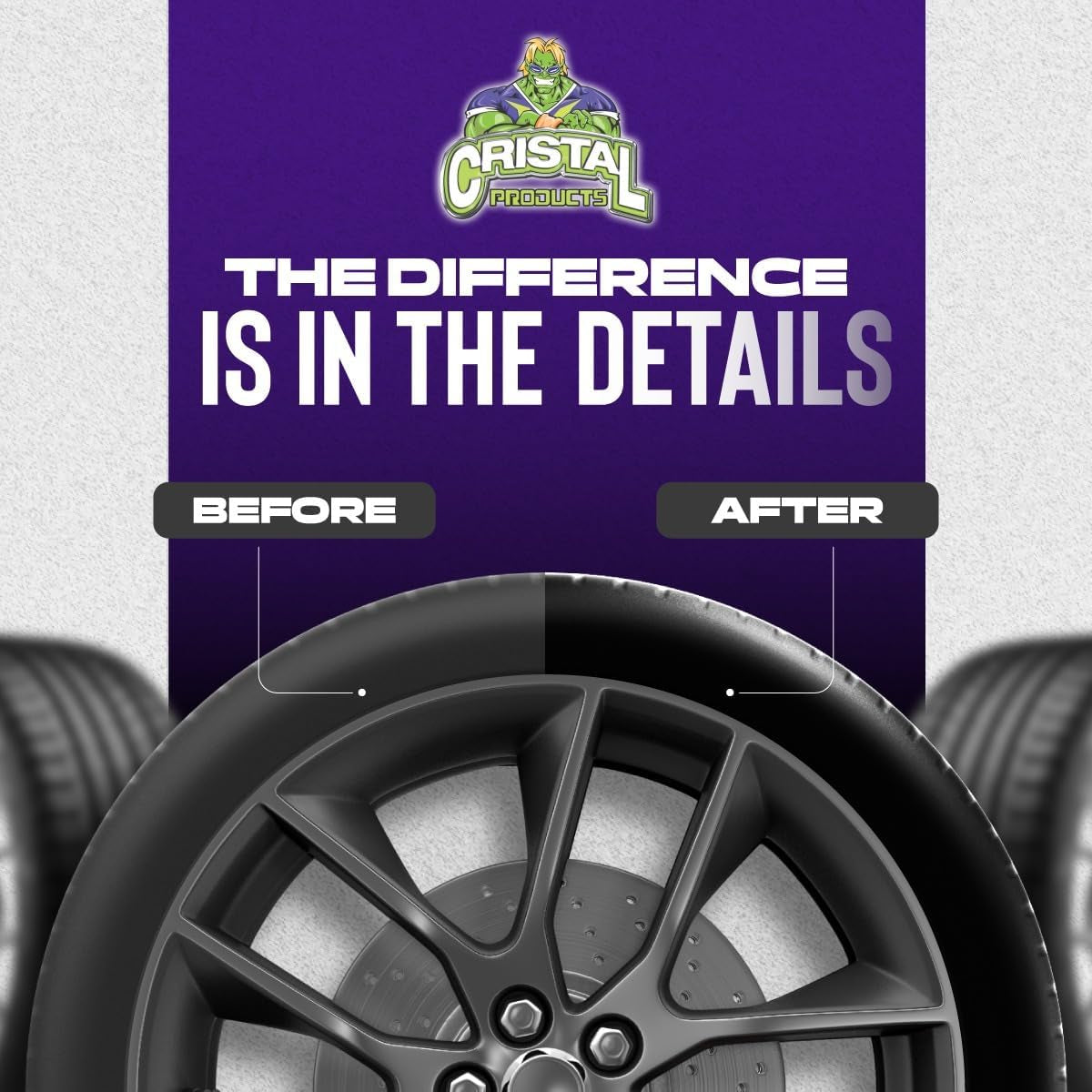 CRI-107-C Tire Shine Untouchable Tire Premuim Dressing Aerosol Gloss Spray for Car Tires, 13 Fl. Oz.